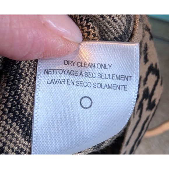 Frame Mock Neck Jacquard Animal‎ Print Mini Sweater Dress Maximalist Mobwife Med - Picture 9 of 13